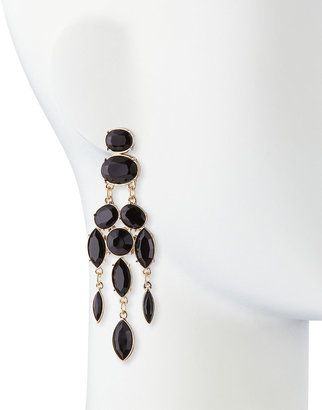 Jules Smith Designs Black Drop Chandelier Earrings