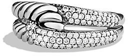 David Yurman Labyrinth Single-Loop Ring with Diamonds