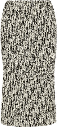 Rochas Wool-blend tweed midi skirt