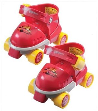 Disney Cars Roller Skates With Knee & Elbow Pads