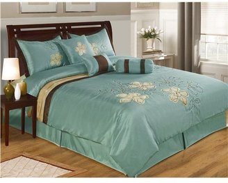 Commonwealth Home Fashions Sassy Comforter Set - Queen, 7-Piece