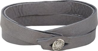Feathered Soul Pave Diamond & Leather Alignment Bar Wrap Bracelet-Colo