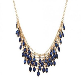 Red Herring Blue navette layered drop necklace