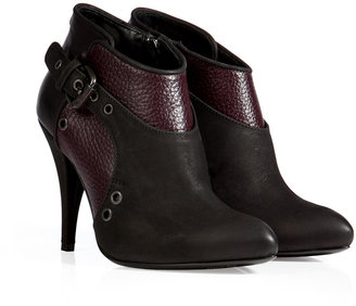 McQ Military Ankle Boots in Oxblood