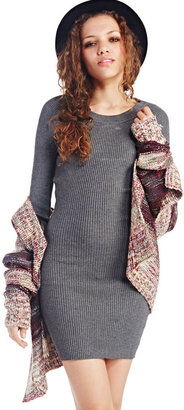 Wet Seal Long-Sleeve Bodycon Sweater Dress