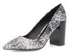 Dorothy Perkins Womens Printed block heel court shoes- Black/Grey