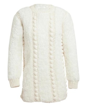 Chloé Oversized Fluffy Arran Knitted Jumper