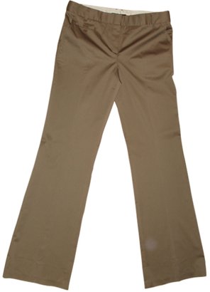 BCBGMAXAZRIA Khaki Cotton Trousers