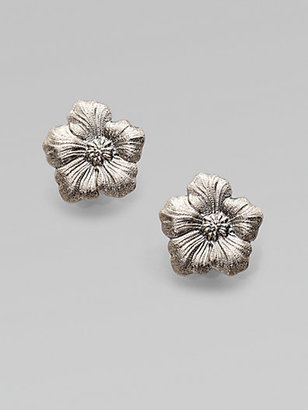 Buccellati Blossom Sterling Silver Stud Earrings