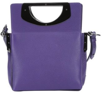 Christian Louboutin purple leather 'Passage' convertible top handle mini bag