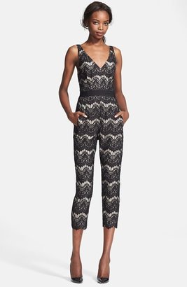 Tracy Reese Lace Crop Jumpsuit