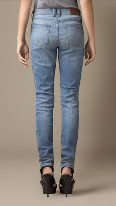 Burberry Skinny High-Rise Vintage Wash Jeans