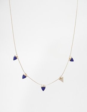 Rachel Roy Spike Collar Necklace - Blue