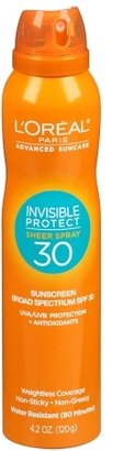 L'Oreal Advanced Suncare Invisible Protect Sheer Spray SPF 30