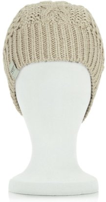 UGG Nyla Beige Wool Women's Beanie Hat