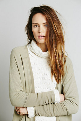 Free People Washed Slouchy Cardi
