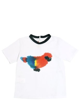 Marni Junior - Parrot Printed Cotton Jersey T-Shirt