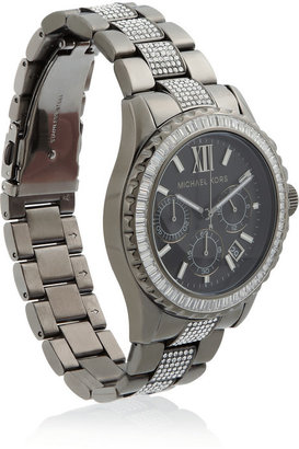 Michael Kors Everest stainless steel chronograph watch