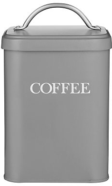 Garden Trading Coffee Canister, Charcoal