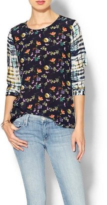 Piperlime Collection Mix Print Blouse