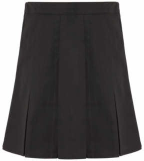 George Girls Black School Pleated Skirt