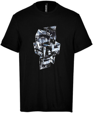 Neil Barrett Cotton-Jersey Crystal Print T-Shirt