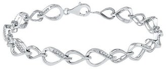 1/5 CT. T.W. Round Diamond Prong Set Fashion Bracelet in Sterling Silver (IJ-I2-I3)