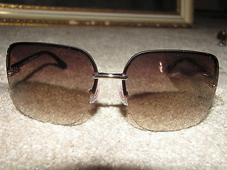 Juicy Couture NEW NWT *JUICY COUTURE* "Pop/S" Gold/Black Sunglasses Brown Gradient 3YGWQ