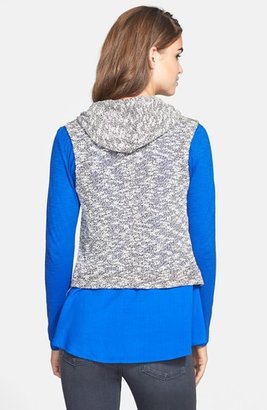 Vince Camuto Hooded Asymmetrical Vest