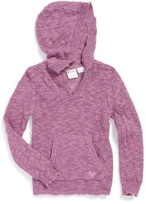 Roxy 'Warm Heart' Hooded Sweater (Toddler Girls, Little Girls & Big Girls)