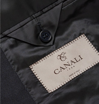 Canali Wool-Blend Piqué Travel Blazer