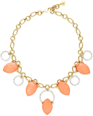 Lulu Frost Coral Petal Station Necklace