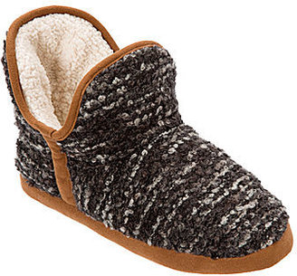 Dearfoams Textured Knit Boot Slippers