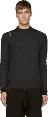 Diesel Black Distressed K-Amala Sweater