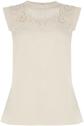 Crew Clothing High Neck Lace Top