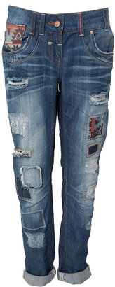 Soul Cal Deluxe Tribal Patch Jeans