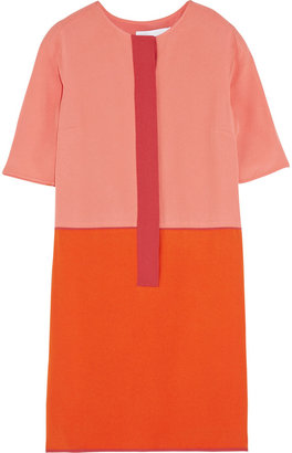 Victoria Beckham Victoria, Color-block crepe dress