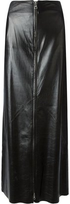 Jean paul gaultier vintage leather trouser skirt