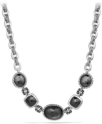 David Yurman DY Collection Necklace with Crystal, Hematine, and Diamonds