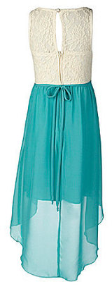 Ruby Rox 7-16 Lace-Bodice Chiffon-Skirted Dress
