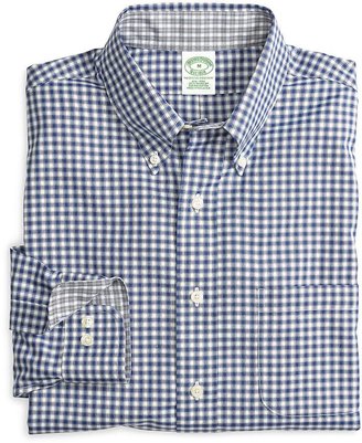 Brooks Brothers Non-Iron Extra-Slim Fit Framed Mini Check Sport Shirt