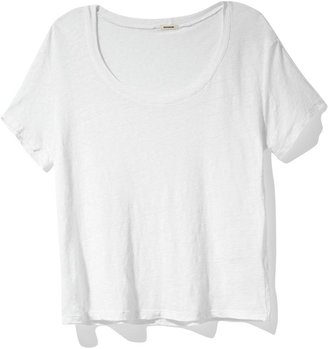 Monrow Linen Jersey Cropped Tee