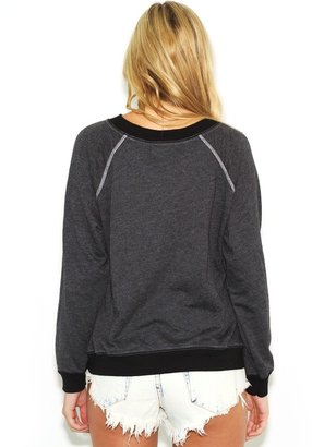 Wildfox Couture Ello Kim Sweater in Clean Black
