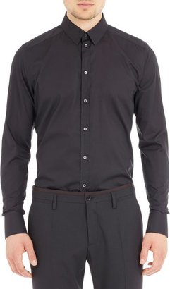 Dolce & Gabbana Slim-Fit Poplin Dress Shirt-Black