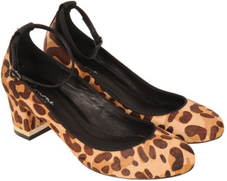 Bourne Terni Leopard Ankle Strap Shoes
