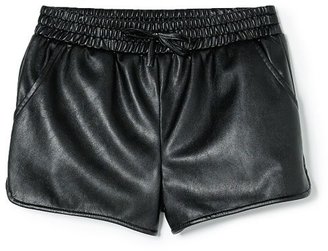 MANGO Girls faux leather shorts