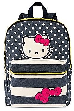 Hello Kitty Dot Striped Backpack