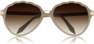 Victoria Beckham Baroque Aviator round-frame acetate sunglasses