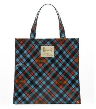 Harrods Small Borthwick Tartan Shopper Bag