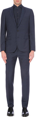 HUGO BOSS Ryan/Win Checked Wool Suit - for Men, Navy Blue